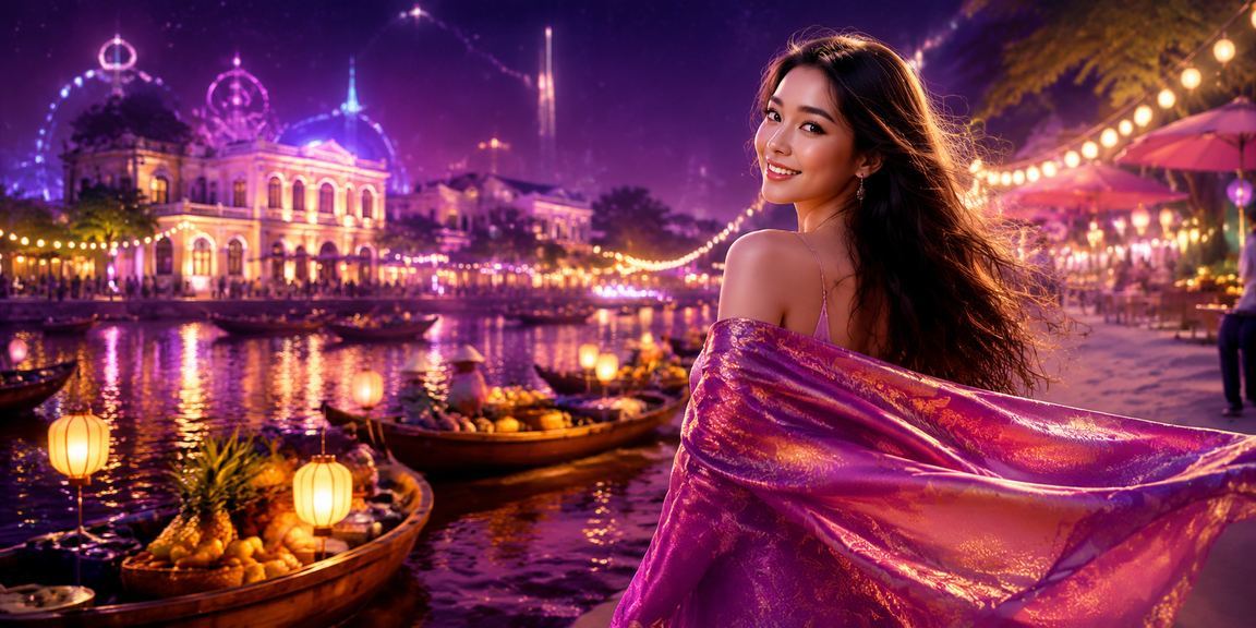 Ánh đèn neon sòng bạc Hà Nội ban đêm