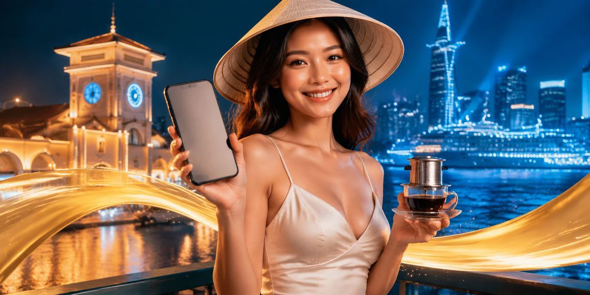 Người dùng tại TP.HCM vừa uống cà phê vừa xem kèo casino trên điện thoại