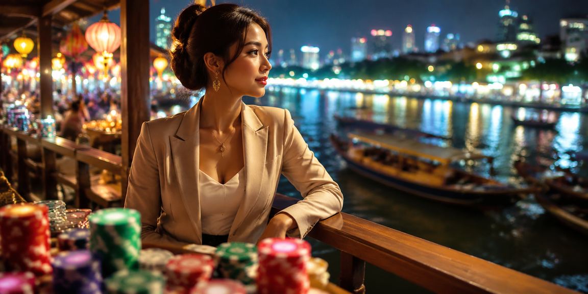 Người dùng miền Tây chơi slots tại chợ đêm Mekong