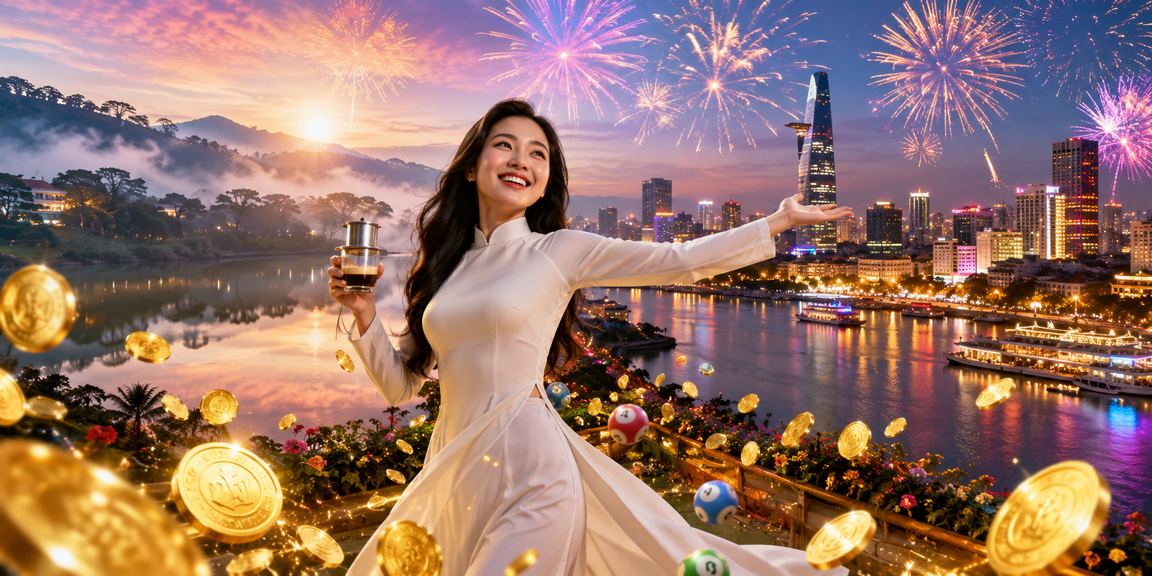 Người dùng tại Sài Gòn theo dõi kết quả xổ số và trò chơi trực tuyến bên tách cà phê